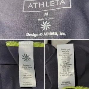 Athleta | Tops | Rare Athleta Rash Guard Short Sleeve Top With Kangaroo ...